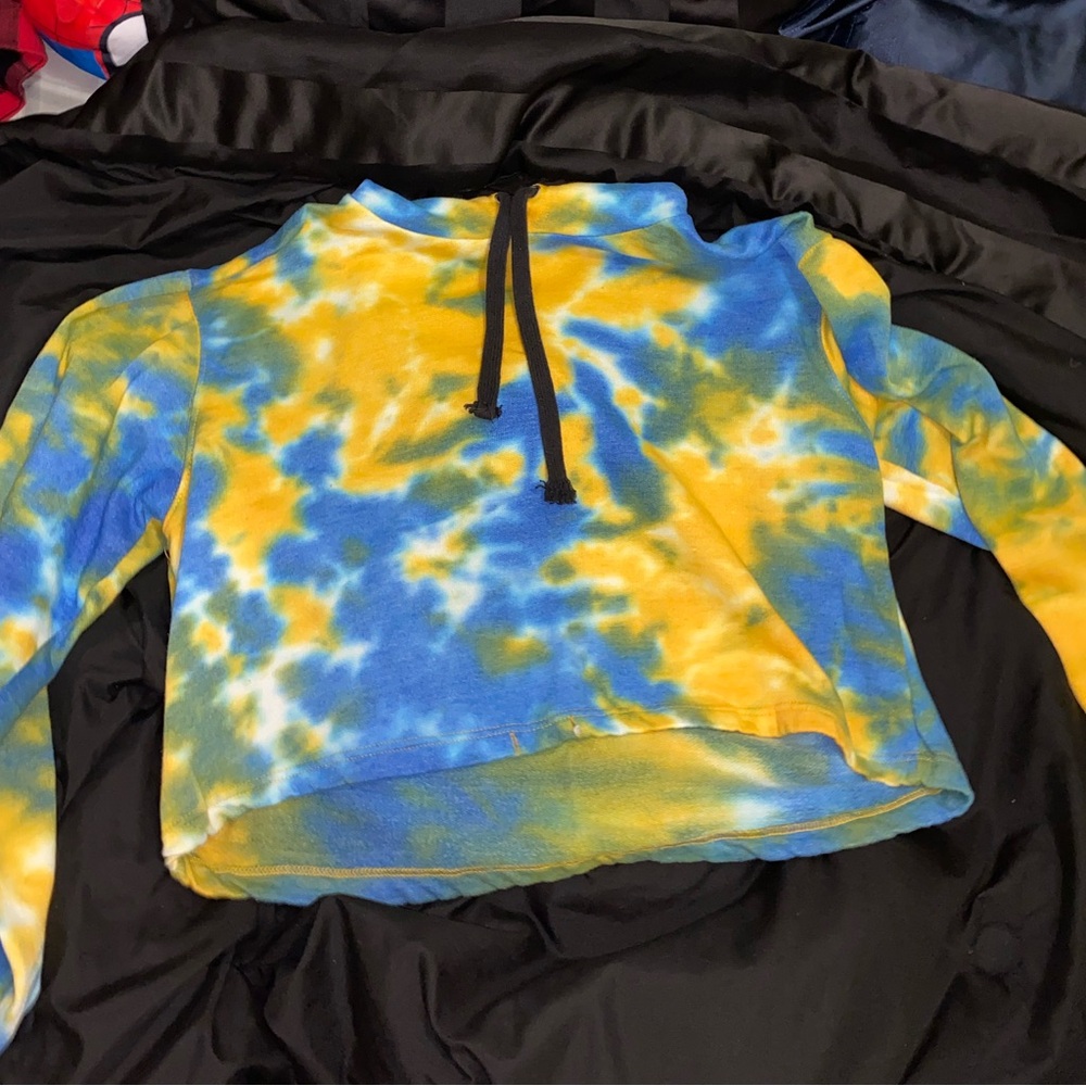 Cropped hoodie tie dye 3X